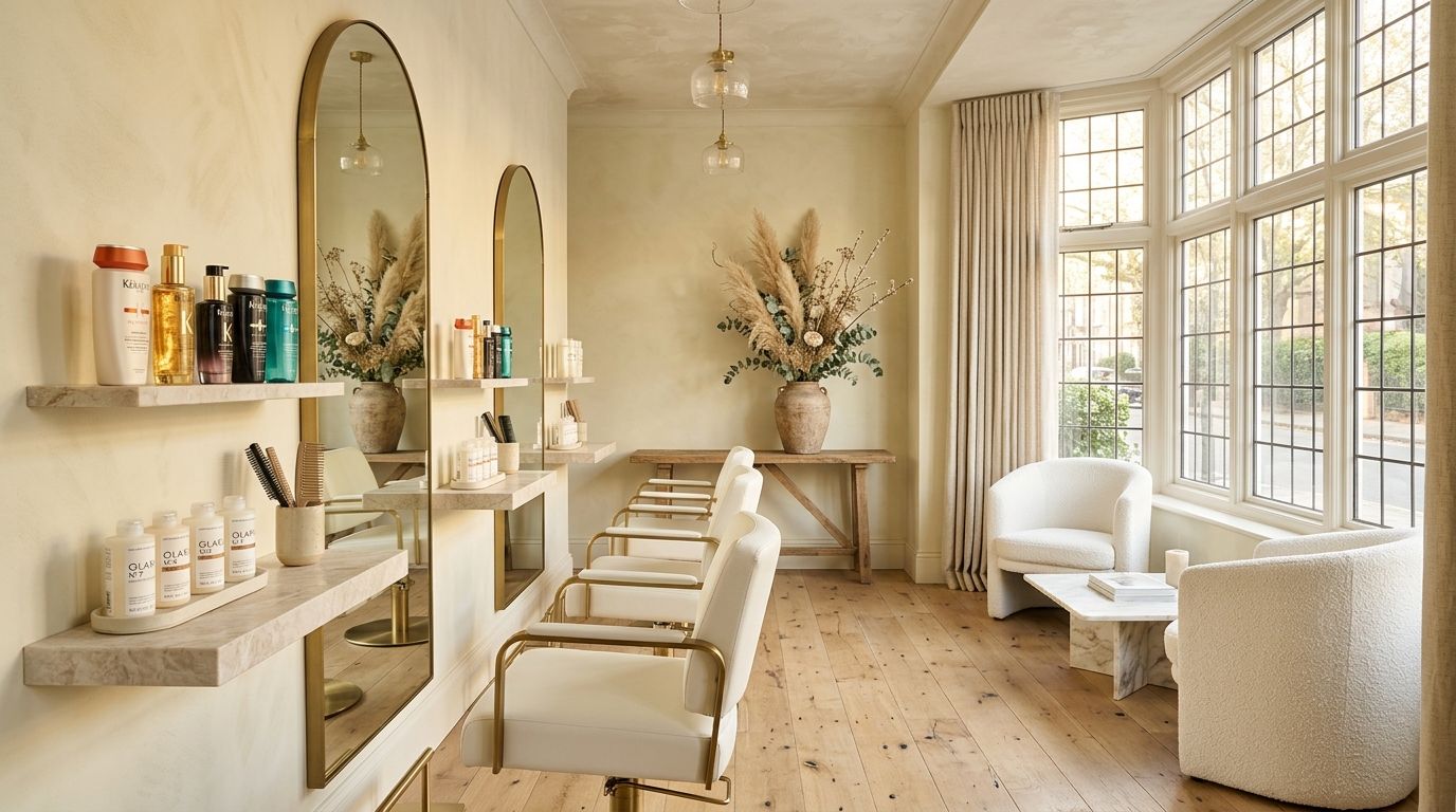 Luxury hair salon interior